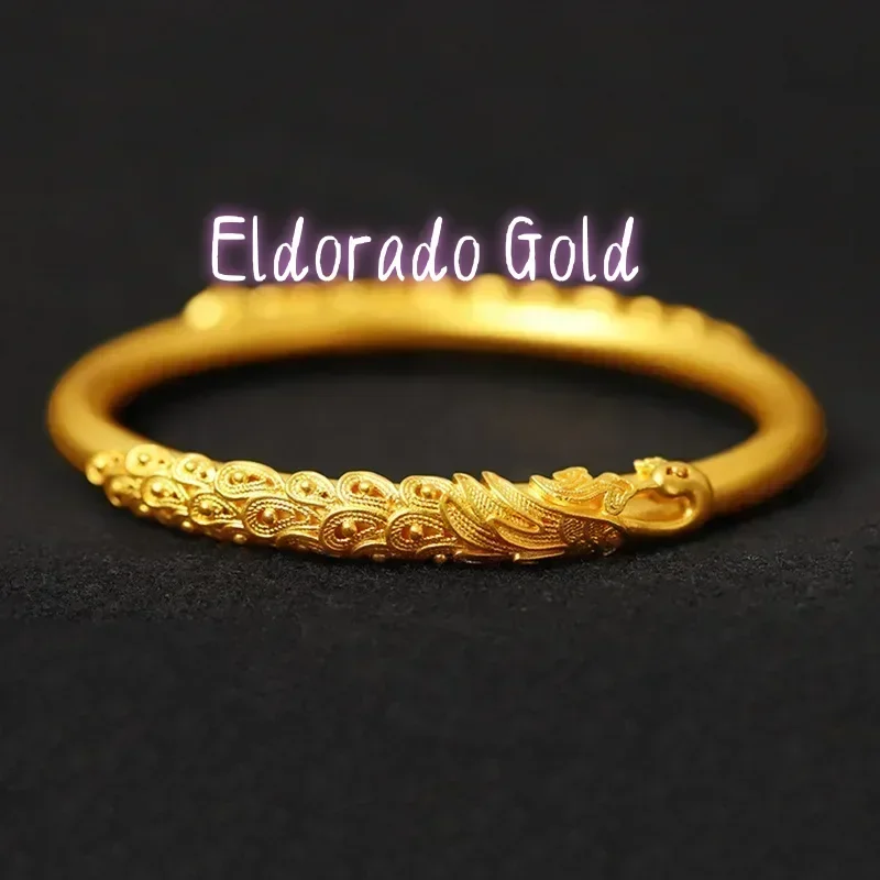 Браслет Eldorado Gold из настоящего золота 9999 пробы, 24-каратное желтое золото, Ancient Legacy, женский, винтажный, с шелковым павлином
Браслет Eldorado Gold из настоящего золота 9999 пробы, 24-каратное желтое золото, Ancient Legacy, женский, винтажный, с шелковым павлином