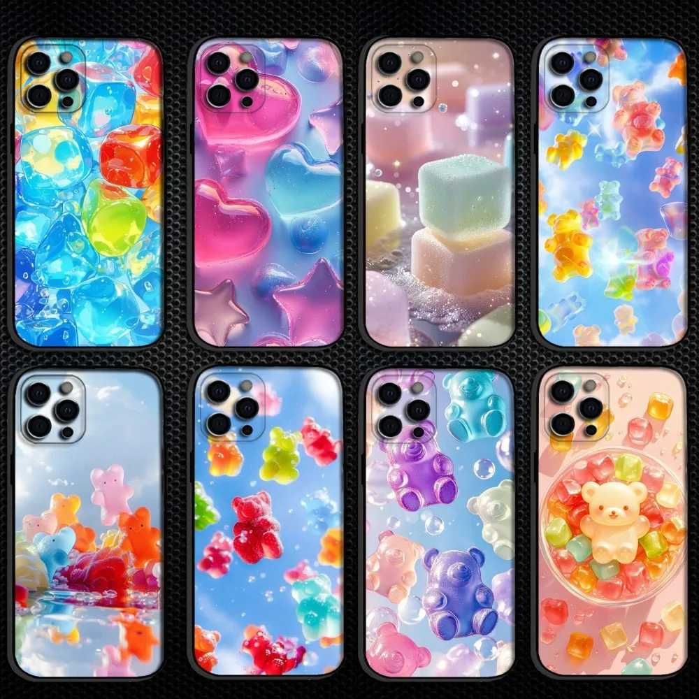 Colorful gummies Phone Case For iPhone 16,15,14,13,12,11 Plus,Pro Max, Soft Silicone Black Cover
Colorful gummies Phone Case For iPhone 16,15,14,13,12,11 Plus,Pro Max, Soft Silicone Black Cover