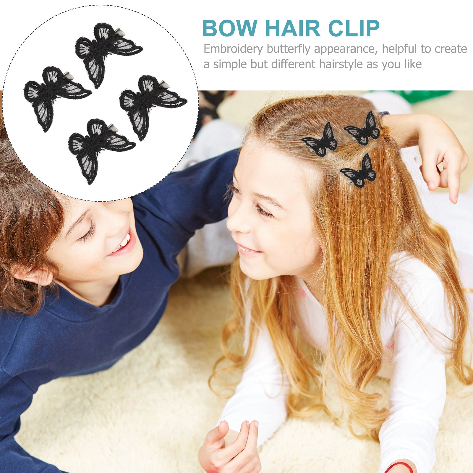 Embroidery Butterfly Hair Clips Alligator Barrettes For Girls Lace Bows Knot Clip Braiding Curly Hair Accessories
Embroidery Butterfly Hair Clips Alligator Barrettes For Girls Lace Bows Knot Clip Braiding Curly Hair Accessories