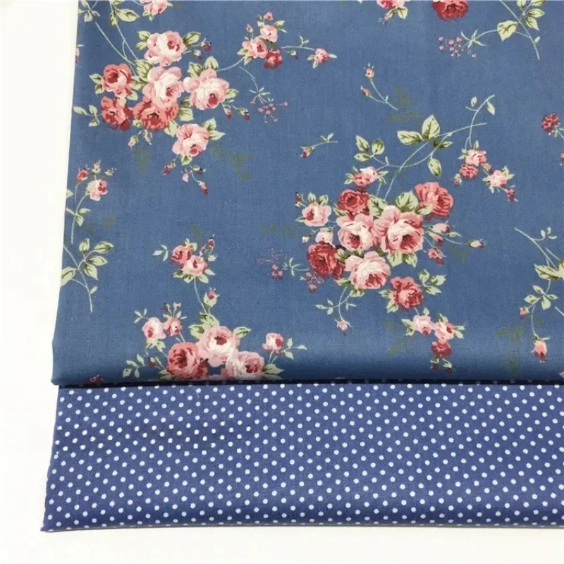 160x50cm High Quality Dark Blue Floral Rose Cotton Design Tissues Fabric, for DIY Sewing Craft Patchwork Quilts Sewing Cloth
160x50cm High Quality Dark Blue Floral Rose Cotton Design Tissues Fabric, for DIY Sewing Craft Patchwork Quilts Sewing Cloth