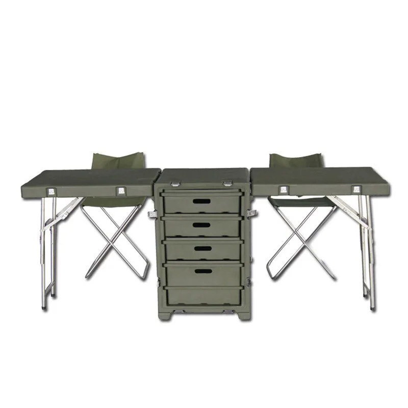 Outdoor command strategic command multi-functional portable field green folding conference staff desk
Outdoor command strategic command multi-functional portable field green folding conference staff desk
