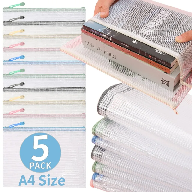 Zipper File Bags A4 Translucence Mesh Waterproof Document Bag Pen Pocket Folder for Home Office School Supplies Organizer Bag
Zipper File Bags A4 Translucence Mesh Waterproof Document Bag Pen Pocket Folder for Home Office School Supplies Organizer Bag