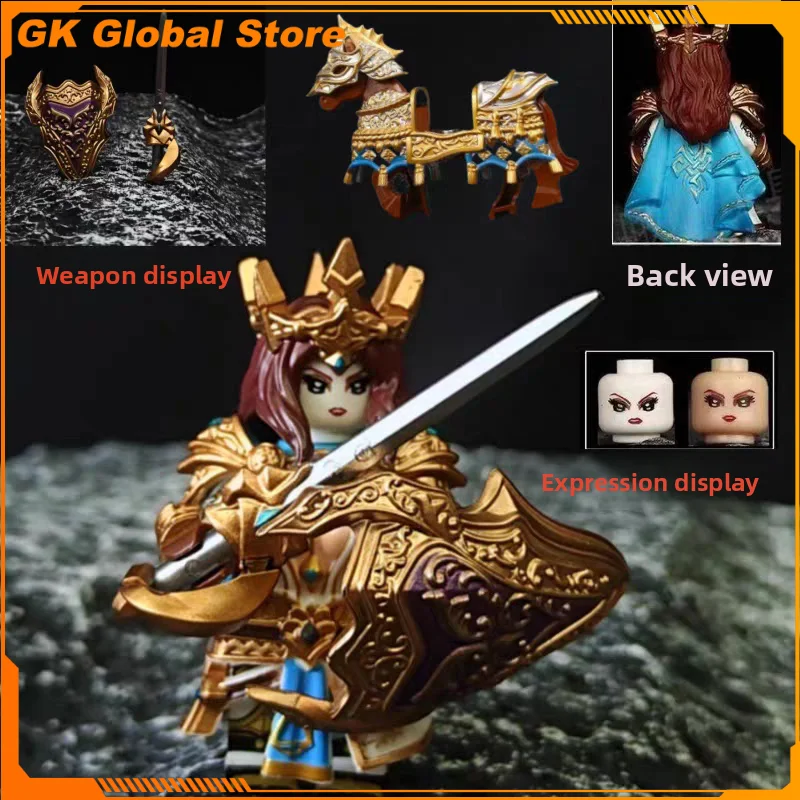 Knights of The Round Table Guinevere King Arthur Golden Armored Horse Pripheral Assembled Building Blocks Model Crafts Gift Toys
Knights of The Round Table Guinevere King Arthur Golden Armored Horse Pripheral Assembled Building Blocks Model Crafts Gift Toys