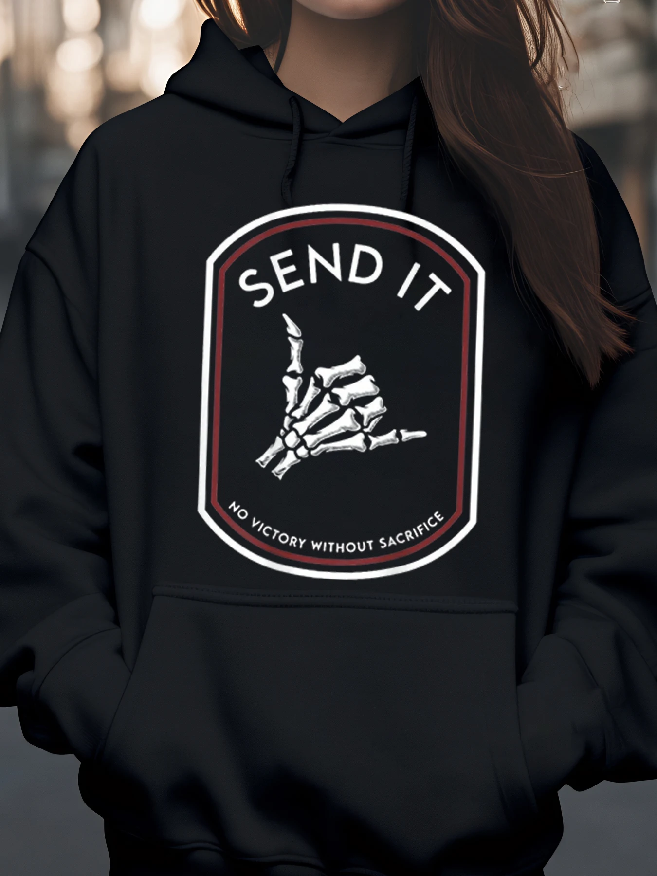 Толстовка с капюшоном Skeleton Hand Send It Patch, повседневная одежда унисекс на Хэллоуин
Толстовка с капюшоном Skeleton Hand Send It Patch, повседневная одежда унисекс на Хэллоуин