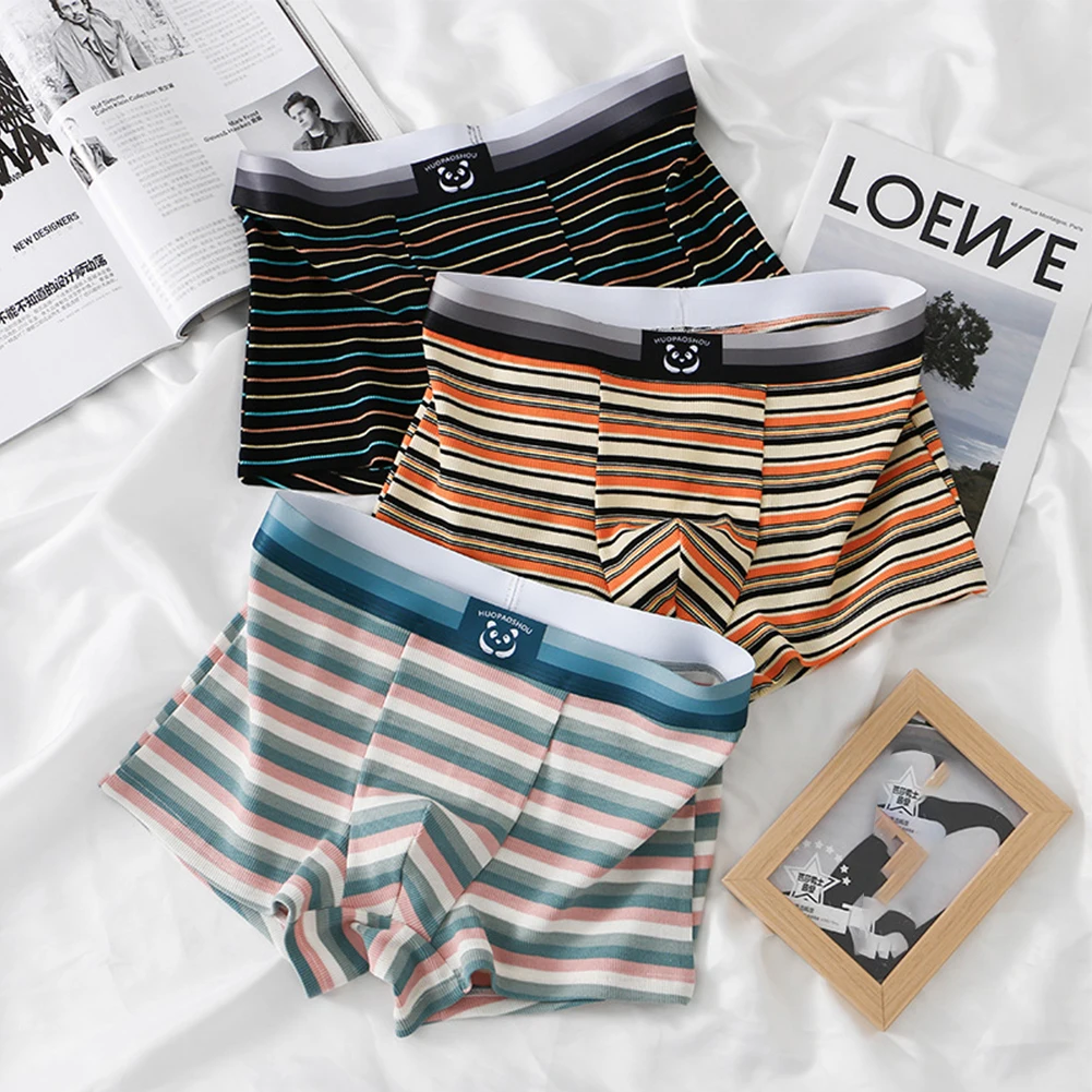 Men Boxershorts Low Waist U Pouch Underwear Striped Skin Friendly Briefs Lightweight Breathable Shorts Underpants Loose Trunks
Men Boxershorts Low Waist U Pouch Underwear Striped Skin Friendly Briefs Lightweight Breathable Shorts Underpants Loose Trunks