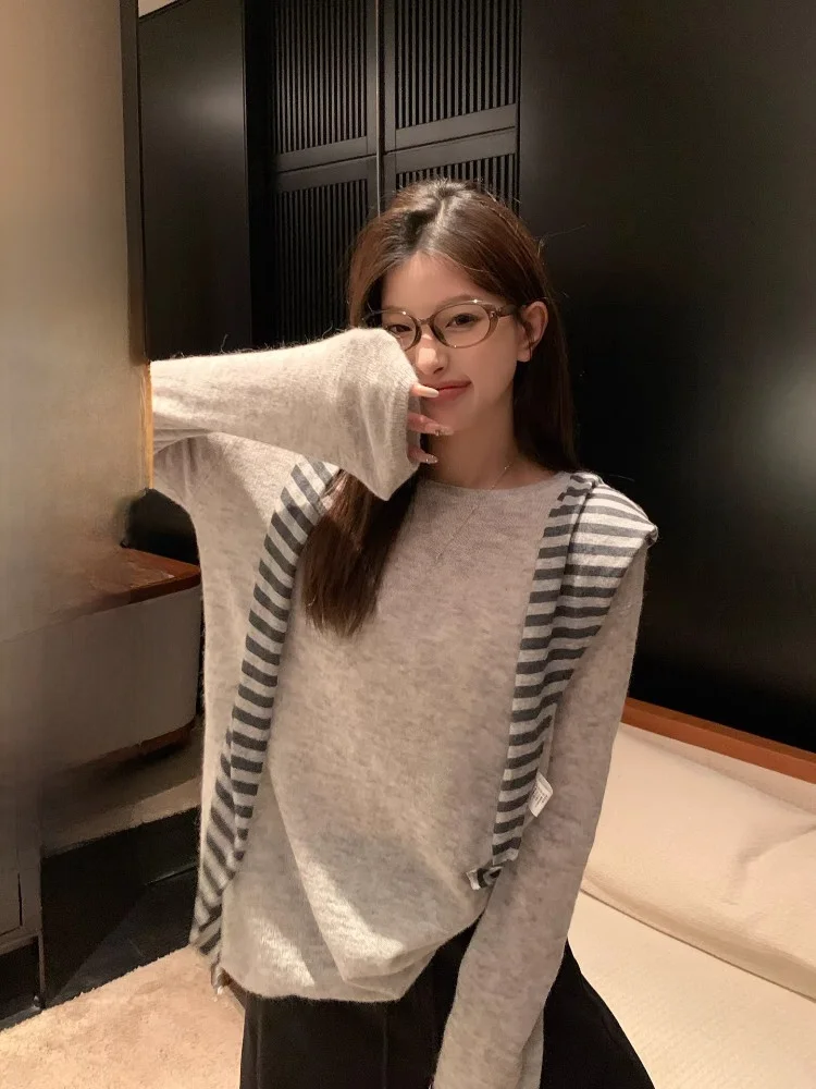 EKOOL Women's round Ne Knitwear Alpaca Wool Loose Fit Comfortable Slimming Base irt Autumn Season Long Sve T-irt
EKOOL Women's round Ne Knitwear Alpaca Wool Loose Fit Comfortable Slimming Base irt Autumn Season Long Sve T-irt