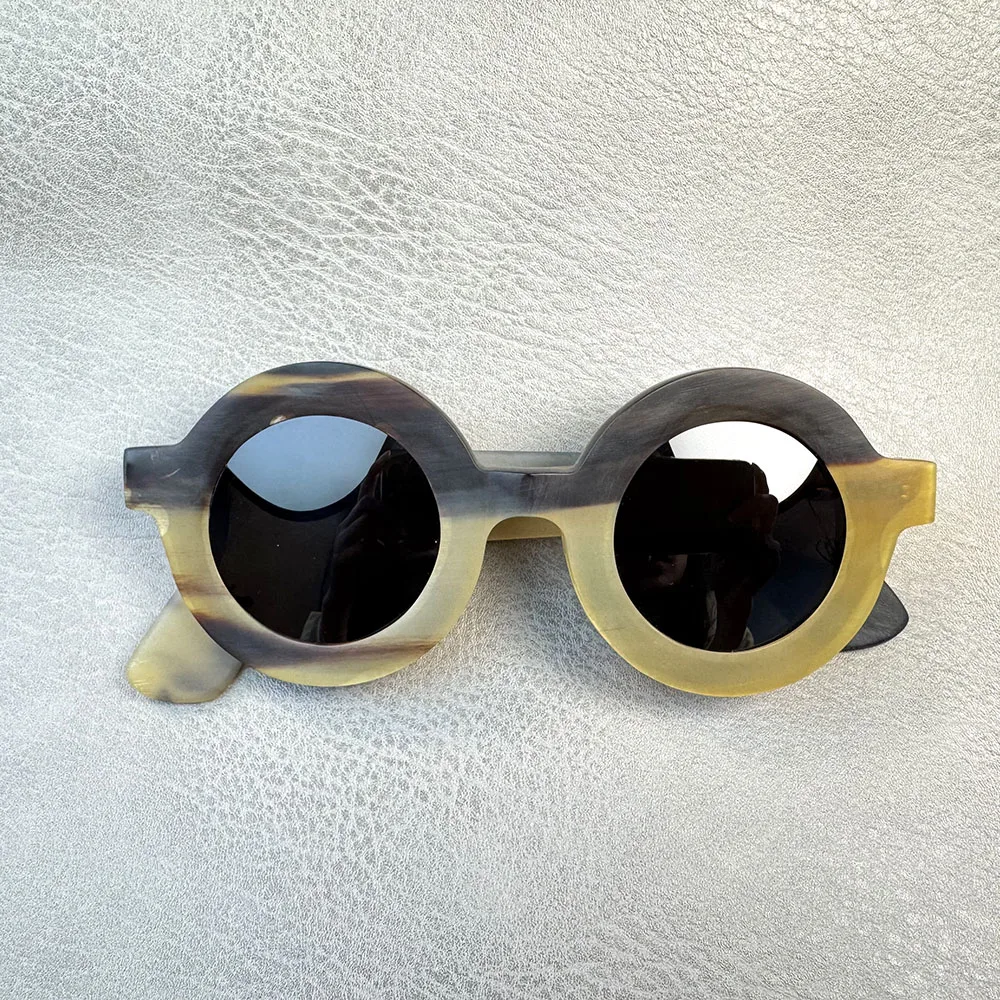 Man Sunglasses Women Unique Round Vintage Handmade Honey Black Horn Sunglass Men Retro Prescription Eyeglasses Frames
Man Sunglasses Women Unique Round Vintage Handmade Honey Black Horn Sunglass Men Retro Prescription Eyeglasses Frames