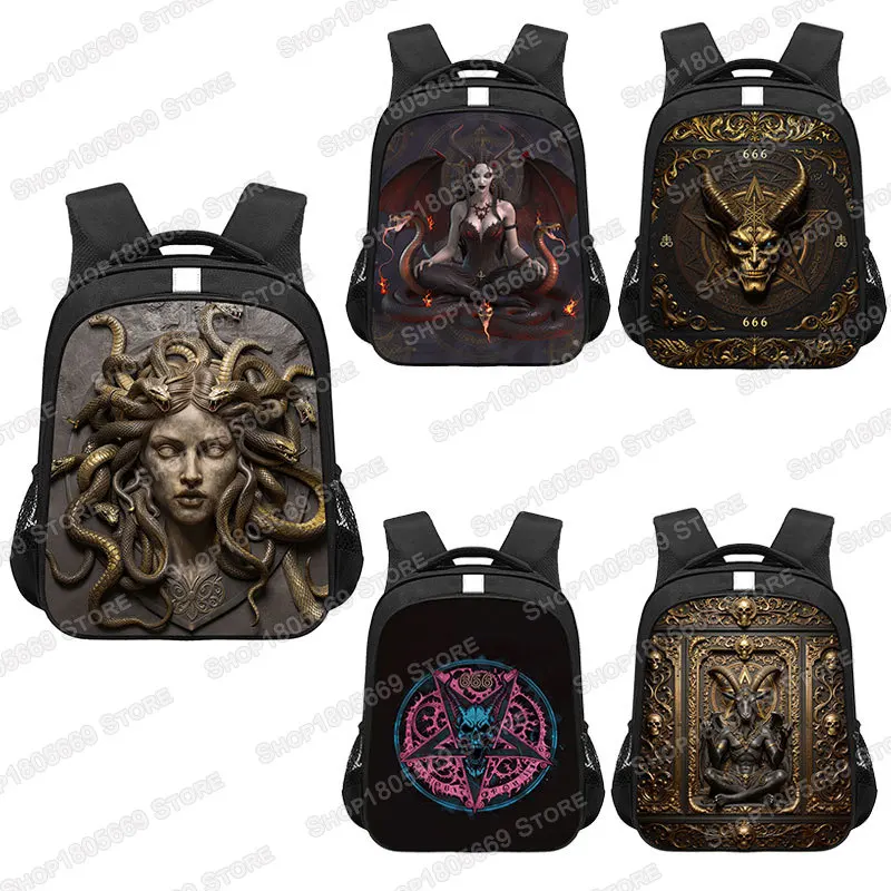 Demon Art Evil Print Backpack 666 Lilith Baphomet School Bag for Teenager Demonic Satanic Goat Head Women Rucksack Laptop Bags
Demon Art Evil Print Backpack 666 Lilith Baphomet School Bag for Teenager Demonic Satanic Goat Head Women Rucksack Laptop Bags