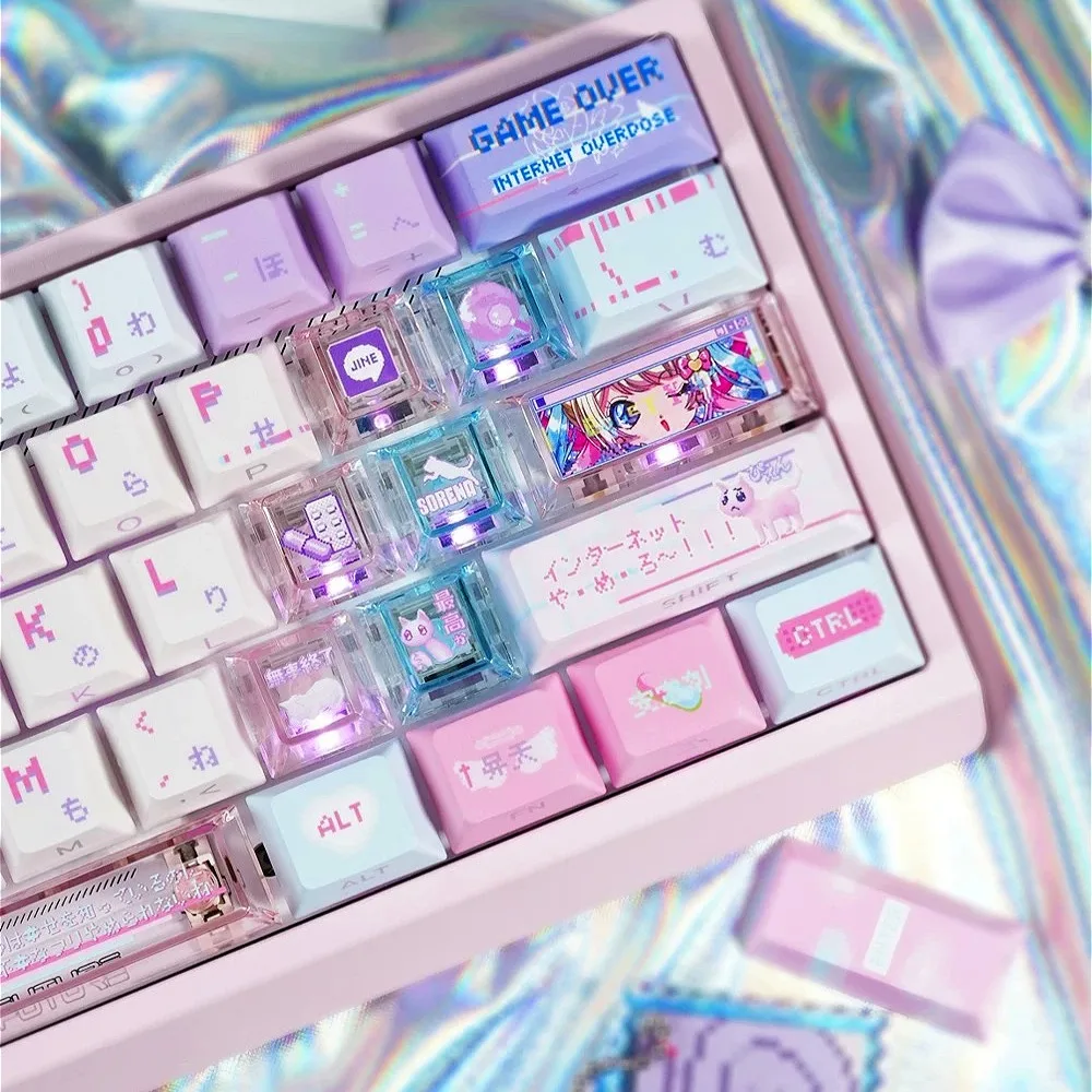 Anime-themed Side-Engraved Keycaps, Pink Girl Cherry, 130mm Height, Compatible with MX-Switch Keyboards
Anime-themed Side-Engraved Keycaps, Pink Girl Cherry, 130mm Height, Compatible with MX-Switch Keyboards