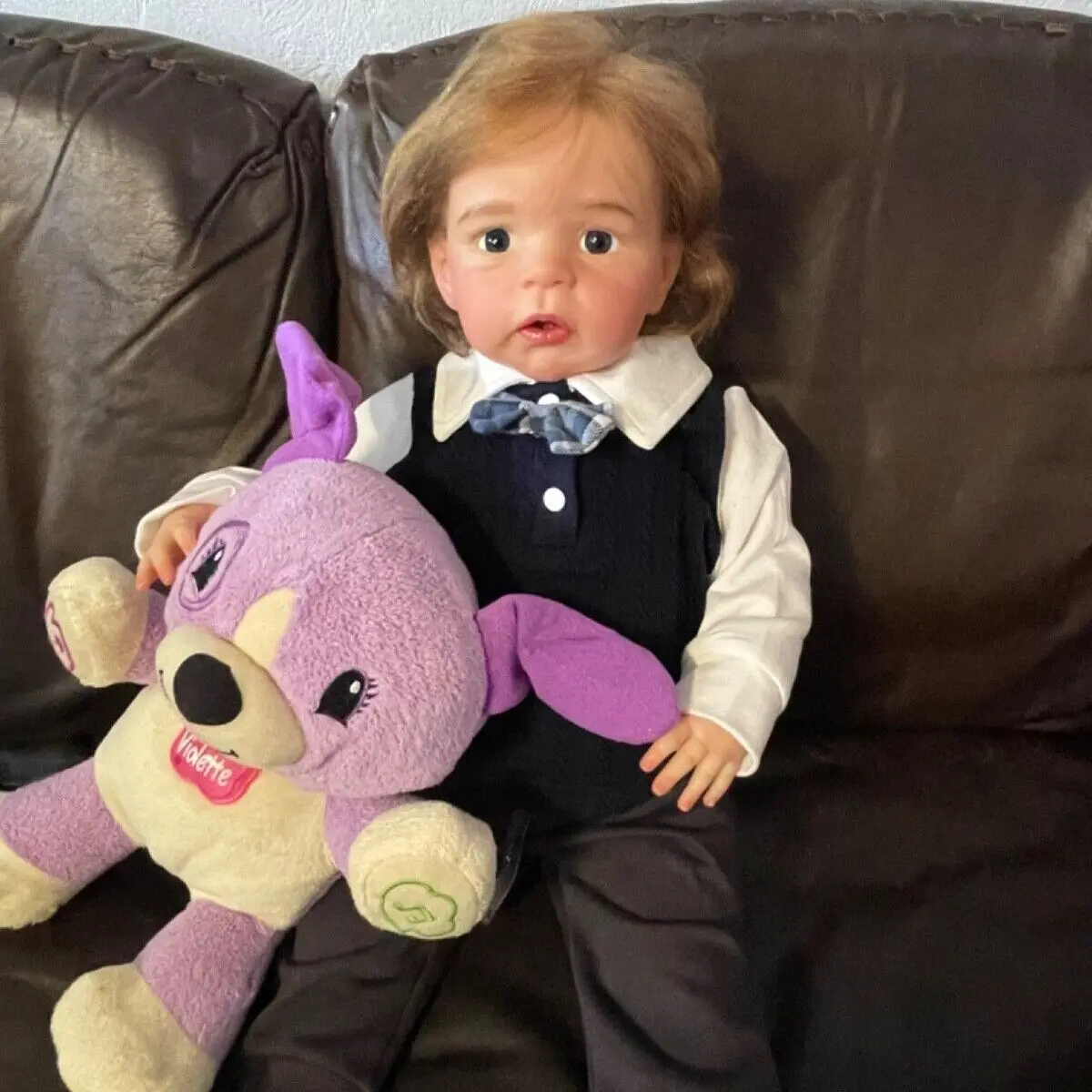 Reborn Bebe Lovely Sandie 26 Inch Toddler Reborn doll Handmade Lifelike with Rooted hair Reborn bebe hecha a mano realista
Reborn Bebe Lovely Sandie 26 Inch Toddler Reborn doll Handmade Lifelike with Rooted hair Reborn bebe hecha a mano realista