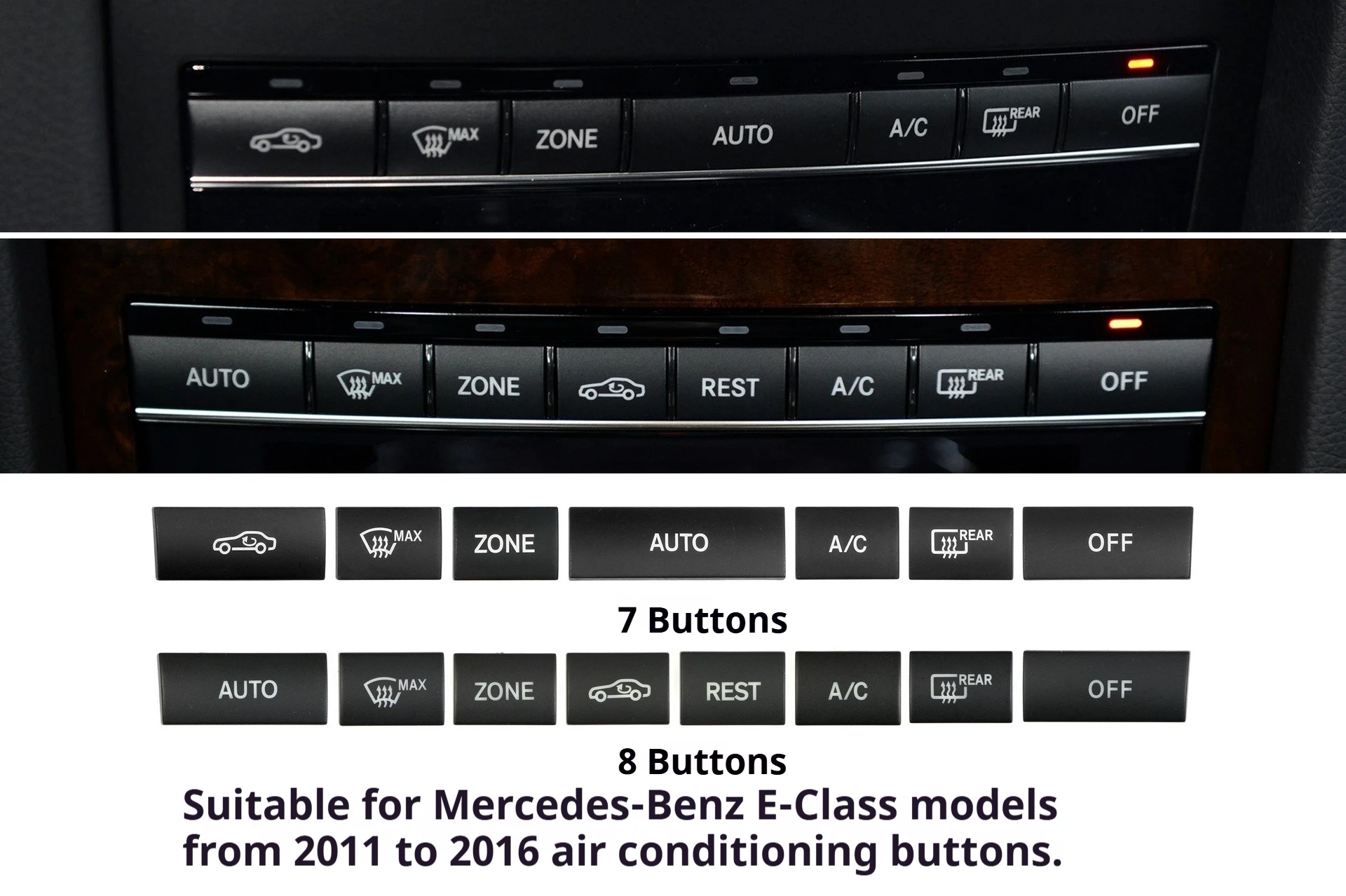 For Benz E Class E200 E260L E300 E350 2011 2012 2013 2014 2015 2016 Air Conditioner Switch Buttons Car Central Console
For Benz E Class E200 E260L E300 E350 2011 2012 2013 2014 2015 2016 Air Conditioner Switch Buttons Car Central Console