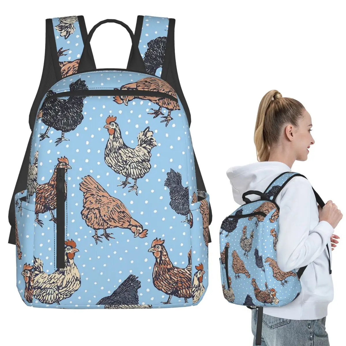 Blue Spotted Hen Spring Cottagecore Backpack Student BookBag Kids School Bag Computer Shoulder Bags Boys Girls
Blue Spotted Hen Spring Cottagecore Backpack Student BookBag Kids School Bag Computer Shoulder Bags Boys Girls