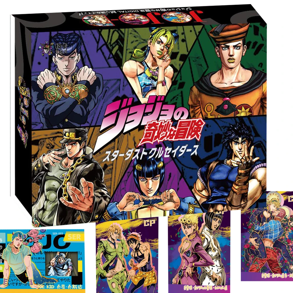 Original JoJo Bizarre Adventure Collection Cards Superpower Suspense Anime Rare Q-version Character Card Toys Kids Hobbies Gifts
Original JoJo Bizarre Adventure Collection Cards Superpower Suspense Anime Rare Q-version Character Card Toys Kids Hobbies Gifts