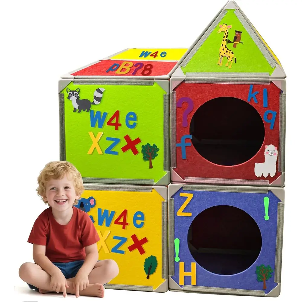 Магнитные строительные панели - расширенный набор из 16 элементов с наклейками в виде букв, цифр и животных для творческих игр детей
Магнитные строительные панели - расширенный набор из 16 элементов с наклейками в виде букв, цифр и животных для творческих игр детей