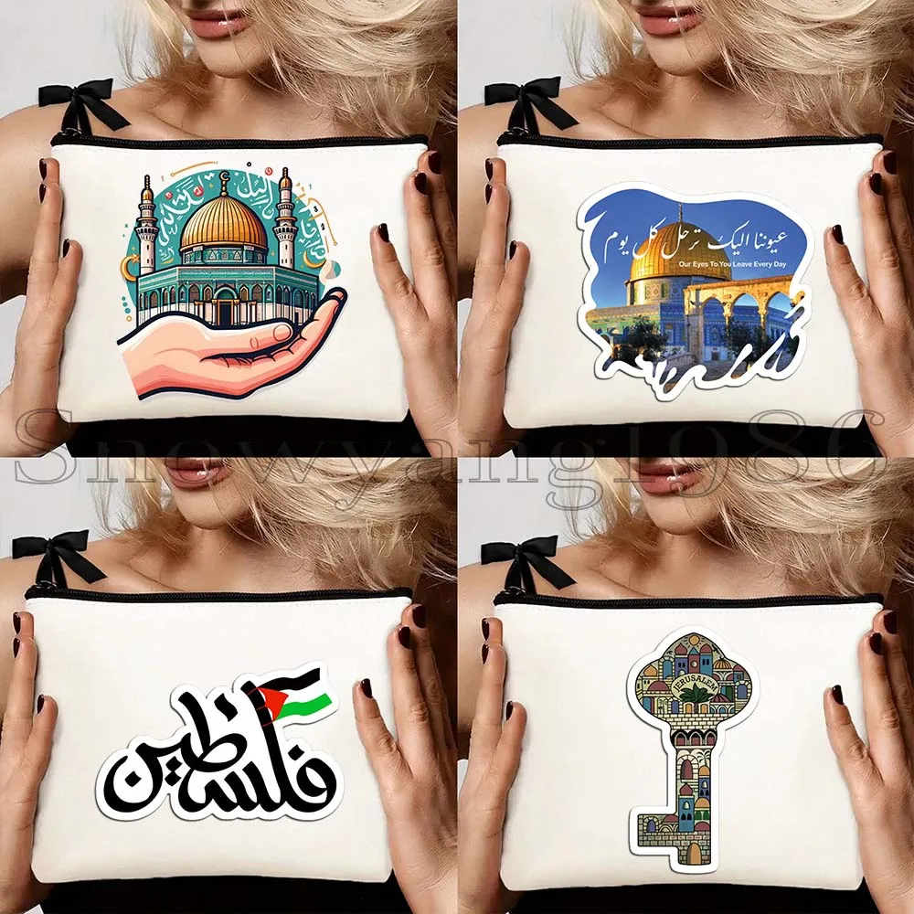 4pcs Al Aqsa Mosque Tatreez Embroidery Pattern Love Arabic Quotes Canvas Cosmetic Bag Makeup Toilet Bag Pencil Case Pouch
4pcs Al Aqsa Mosque Tatreez Embroidery Pattern Love Arabic Quotes Canvas Cosmetic Bag Makeup Toilet Bag Pencil Case Pouch