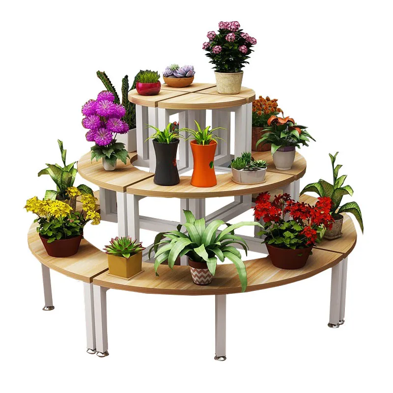 360 round corner flower shop flower stand indoor floor multi-layer ladder supermarket Nakajima promotional products display stan
360 round corner flower shop flower stand indoor floor multi-layer ladder supermarket Nakajima promotional products display stan