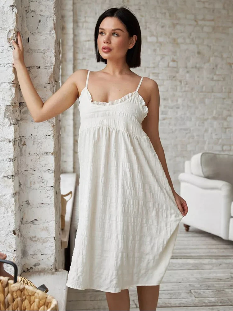 Linad 2025 Summer Sexy Lace Spaghetti Strap Dress For Women Casual Sleeveless Straight Dresses Lady Polyester Apricot Mini Dress
Linad 2025 Summer Sexy Lace Spaghetti Strap Dress For Women Casual Sleeveless Straight Dresses Lady Polyester Apricot Mini Dress