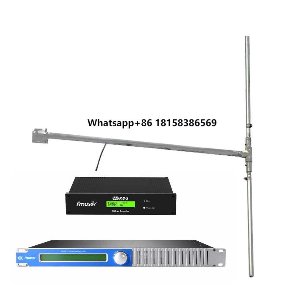FMT5.0-50L 50W Radio Broadcast Long Range FM Transmitter + RDS Encoder +DP100 Dipole Antenna for Radio Station
FMT5.0-50L 50W Radio Broadcast Long Range FM Transmitter + RDS Encoder +DP100 Dipole Antenna for Radio Station