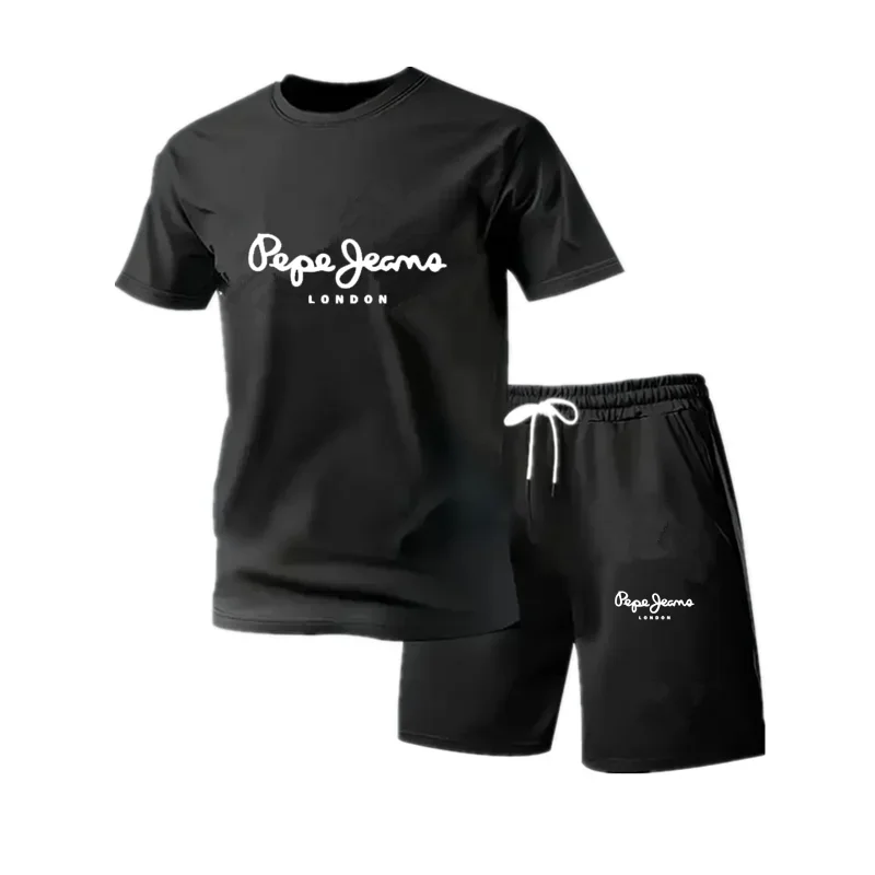 New summer fitness sportswear for men, short-sleeved T-shirt and shorts two-piece set, breathable and quick-drying casual wear.
New summer fitness sportswear for men, short-sleeved T-shirt and shorts two-piece set, breathable and quick-drying casual wear.