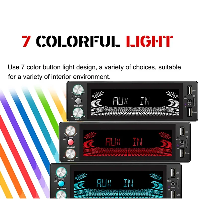1 Din Car Radio MP3 Player Car Multimedia Stereo Player Car FM AUX Input Receiver
1 Din Car Radio MP3 Player Car Multimedia Stereo Player Car FM AUX Input Receiver