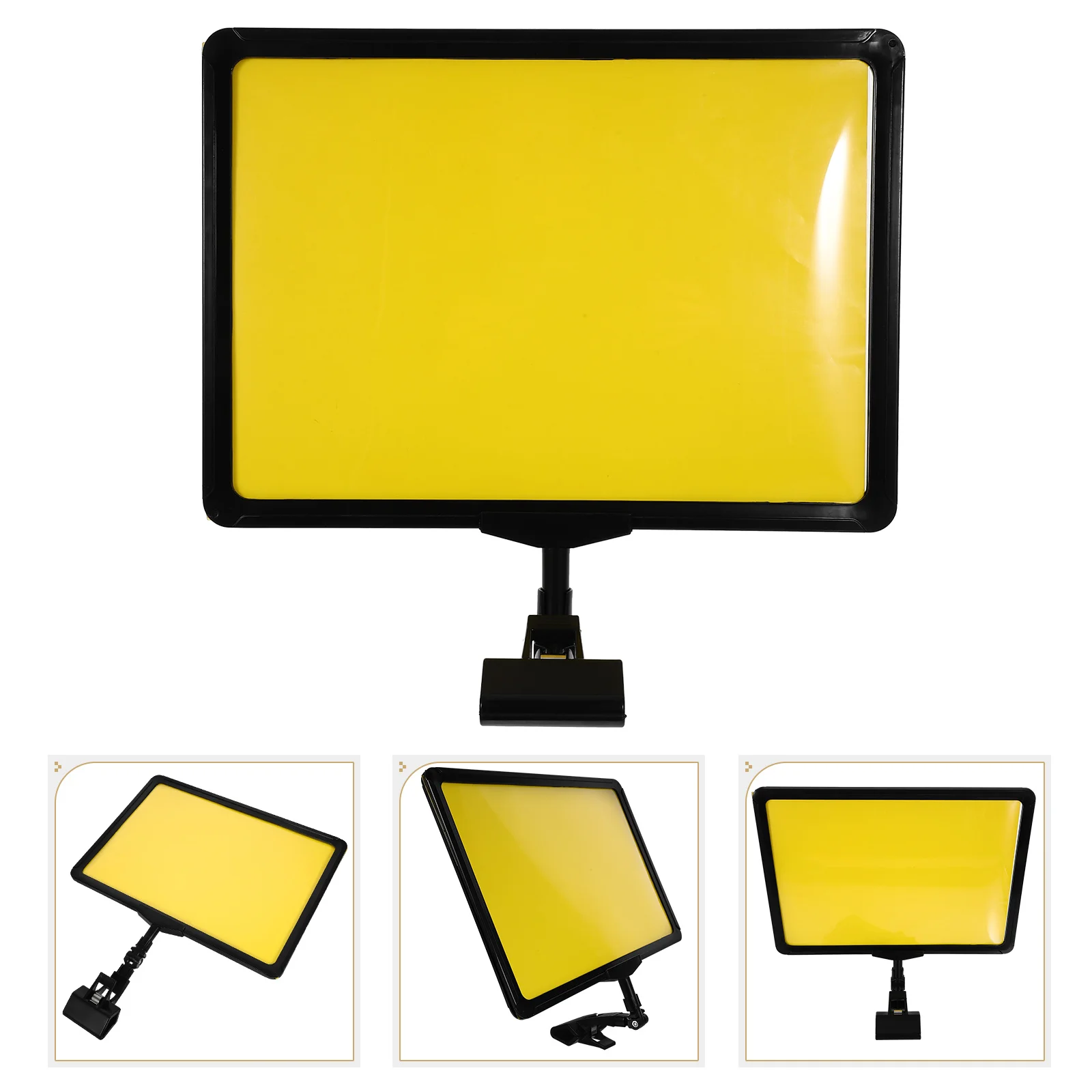 A4 Price Tags Black Frame Yellow Paper Safe Supermarket POP Advertising Label Rack Stand Display Holders Clamps Fruit
A4 Price Tags Black Frame Yellow Paper Safe Supermarket POP Advertising Label Rack Stand Display Holders Clamps Fruit