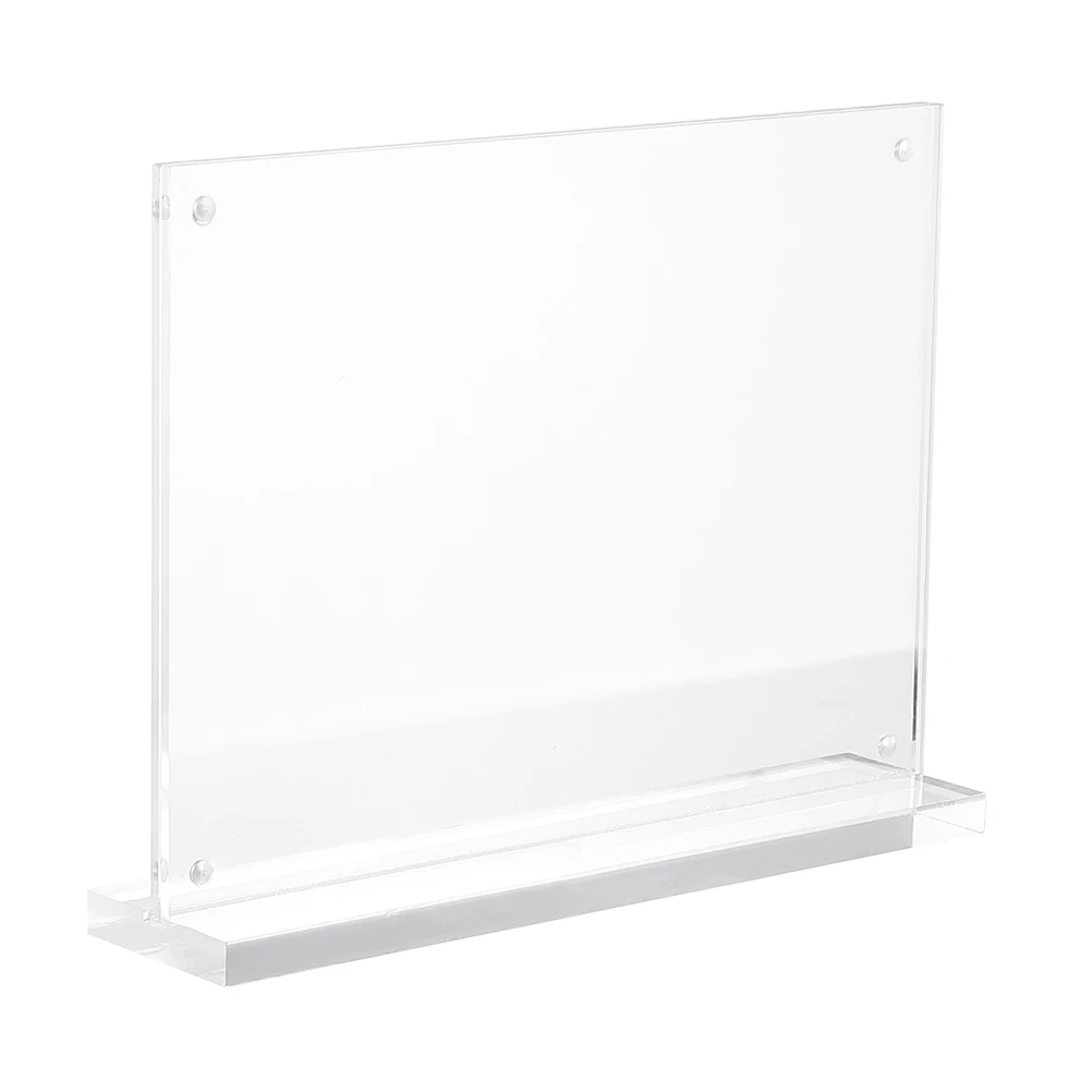 1pc Acrylic Table Holder Advertising Display Card Advertising Display Stand Price Card Holder For Menu Photo Stand
1pc Acrylic Table Holder Advertising Display Card Advertising Display Stand Price Card Holder For Menu Photo Stand