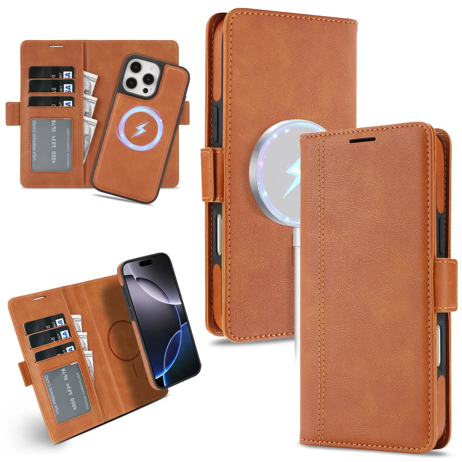 Detachable Case for iPhone 16 pro max,16e,15 Plus,14,13,12 promax Wallet Card Slot Luxury Faux Leather Cover Magnetic Closure
Detachable Case for iPhone 16 pro max,16e,15 Plus,14,13,12 promax Wallet Card Slot Luxury Faux Leather Cover Magnetic Closure