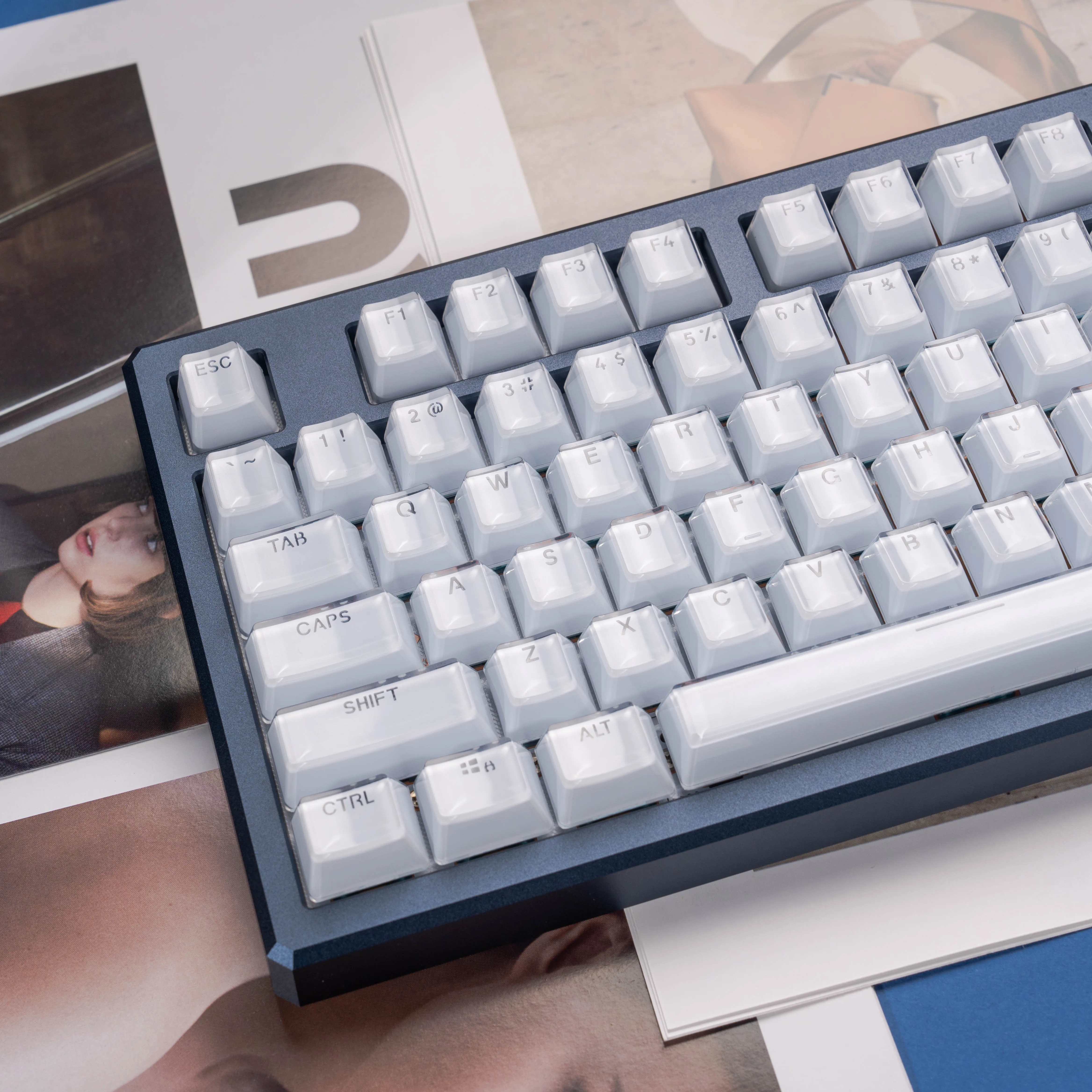 White Translucent Clear Keyboard Keycap OEM Profile Jello Crystal Keycap for Cherry Gateron MX Switch Mechanical Gamer Keyboard
White Translucent Clear Keyboard Keycap OEM Profile Jello Crystal Keycap for Cherry Gateron MX Switch Mechanical Gamer Keyboard