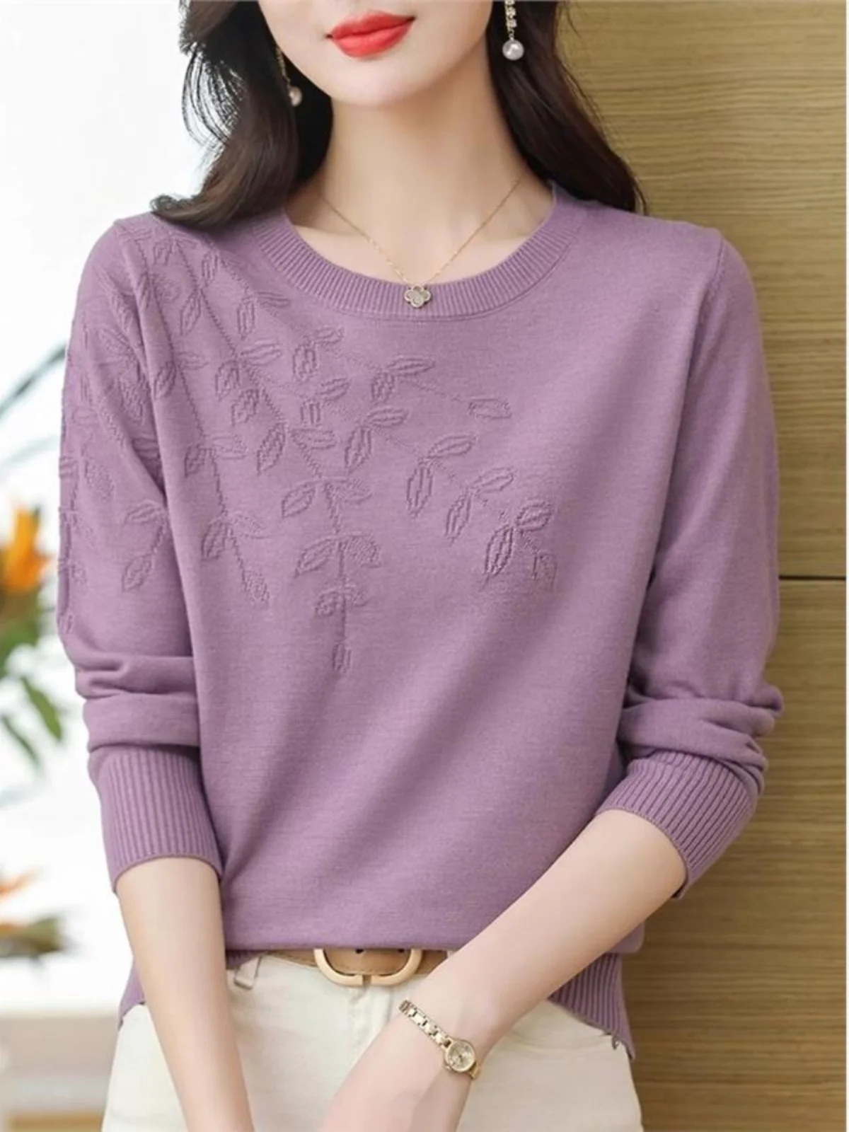 Faionable Long Sve round Ne вязаный свитер женский Base irt весна-зима новый универсальный утягивающий антивозрастной топ
Faionable Long Sve round Ne вязаный свитер женский Base irt весна-зима новый универсальный утягивающий антивозрастной топ