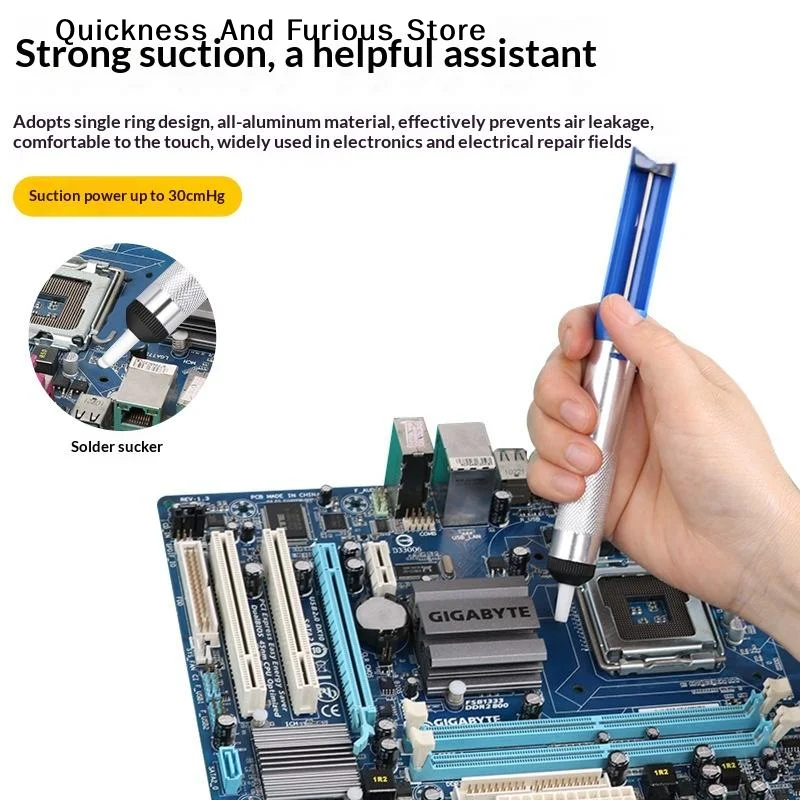 【TO】Aluminum Metal Desoldering Pump Suction Tin Gun Soldering Sucker Pen Removal Vacuum Desoldering Pump Tool
【TO】Aluminum Metal Desoldering Pump Suction Tin Gun Soldering Sucker Pen Removal Vacuum Desoldering Pump Tool