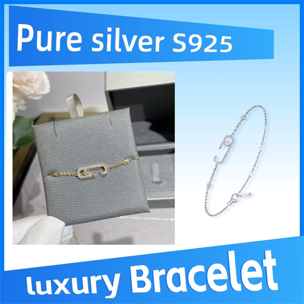 Pure 925 Sterling Silver MOVE UNO Personalized Bracelet Luxury Wedding Jewelry Charming Personalized Luxurious Gift
Pure 925 Sterling Silver MOVE UNO Personalized Bracelet Luxury Wedding Jewelry Charming Personalized Luxurious Gift