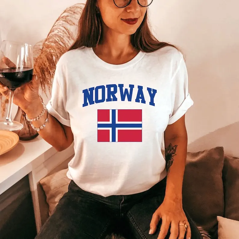 Norway T-Shirt, Norwegian Flag, Kingdom Pride, Norge, Women's Norway Soccer Shirts Norway Travel Shirt Lover Gift
Norway T-Shirt, Norwegian Flag, Kingdom Pride, Norge, Women's Norway Soccer Shirts Norway Travel Shirt Lover Gift