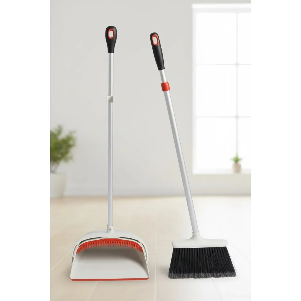 Large Upright Sweep Set, Off-white, 8.5-12 Inch, Easy Storage Broom and Dustpan for Home Cleaning
Large Upright Sweep Set, Off-white, 8.5-12 Inch, Easy Storage Broom and Dustpan for Home Cleaning