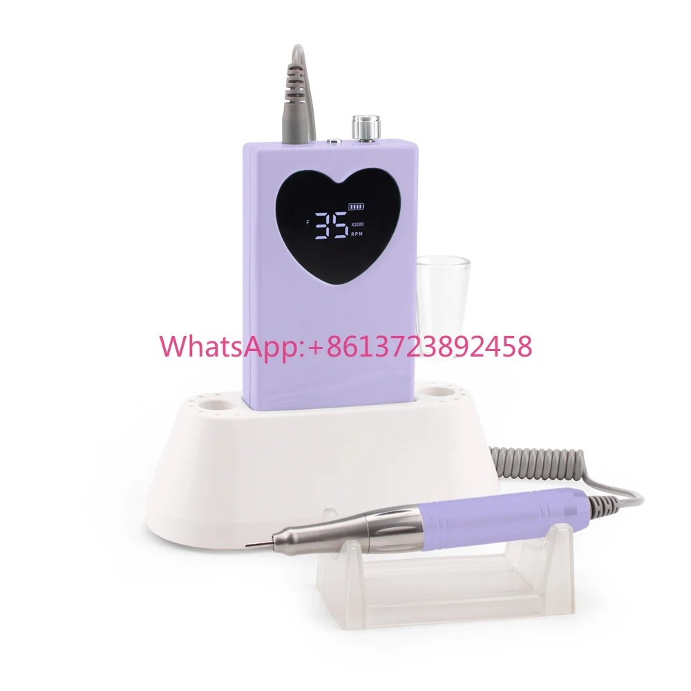 High Power Professional 35,000 RPM Coreless Motor Portable Customized E-File Nail Drill Machine for Electric Manicure Pedicure
High Power Professional 35,000 RPM Coreless Motor Portable Customized E-File Nail Drill Machine for Electric Manicure Pedicure
