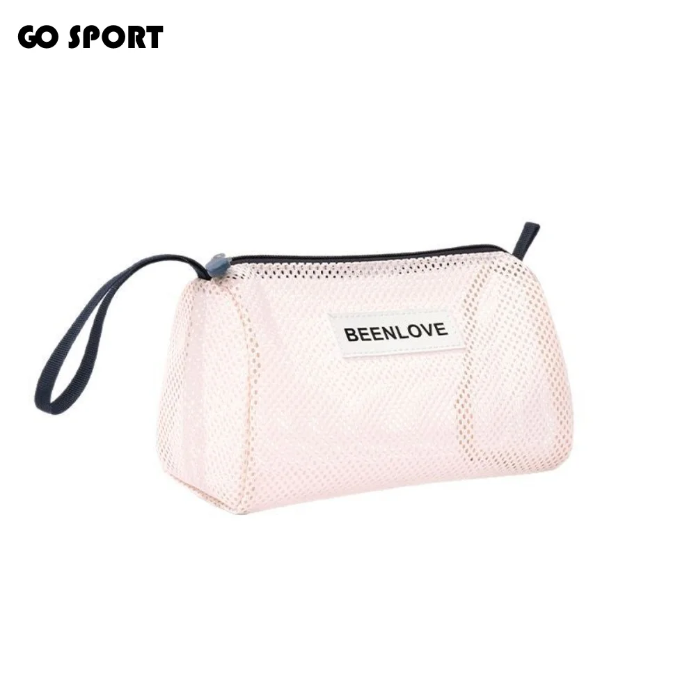 Модная пляжная сетчатая сумка большой вместимости, дышащая, для хранения туалетных принадлежностей, многоразовая, легкая, сетчатая косметичка для женщин
Модная пляжная сетчатая сумка большой вместимости, дышащая, для хранения туалетных принадлежностей, многоразовая, легкая, сетчатая косметичка для женщин
