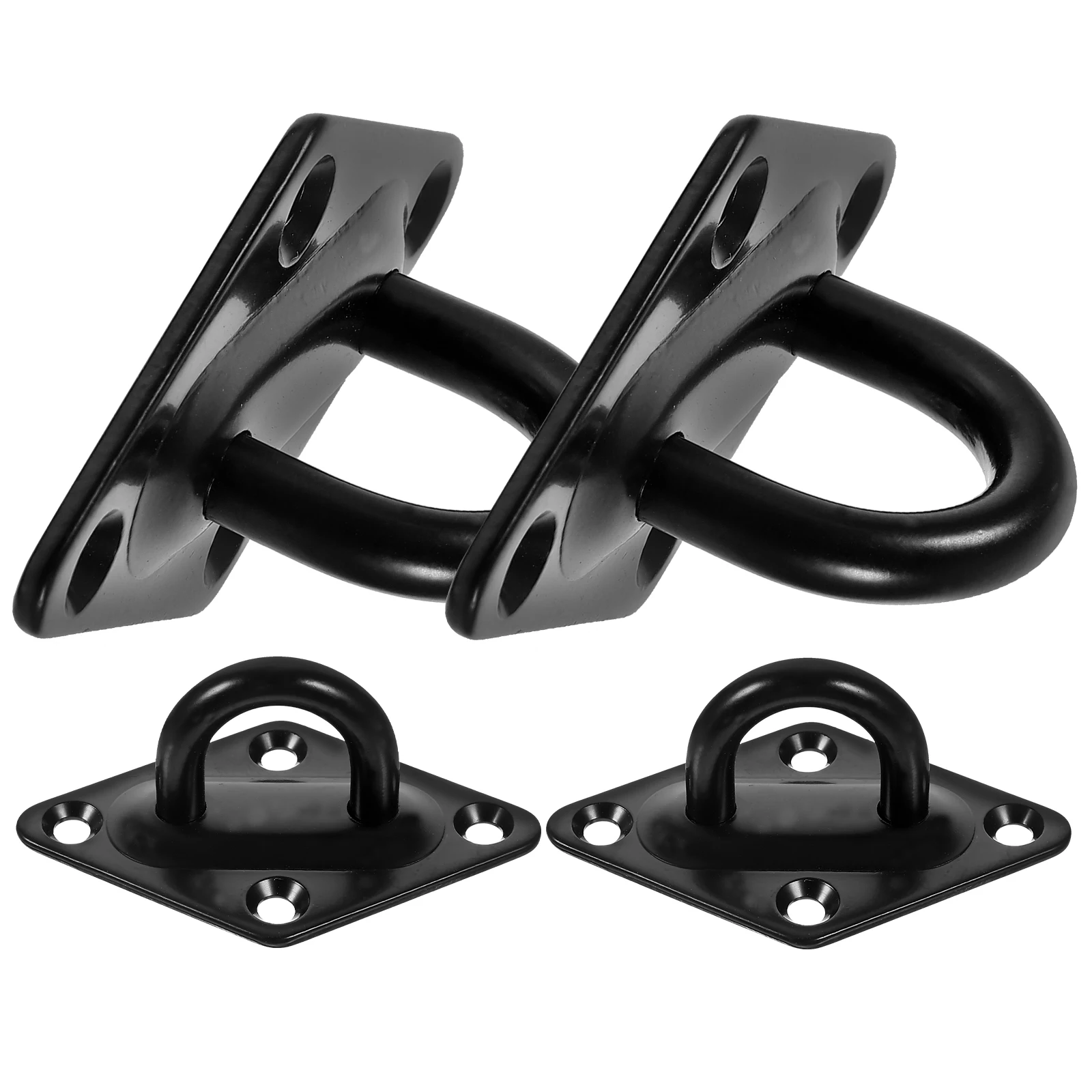4 Pcs Stainless Steel U-shaped Hooks Heavy Duty Pad Eye Plate Elliptical M6 Black Wall Ceiling Mount Suitable for Sandbag
4 Pcs Stainless Steel U-shaped Hooks Heavy Duty Pad Eye Plate Elliptical M6 Black Wall Ceiling Mount Suitable for Sandbag