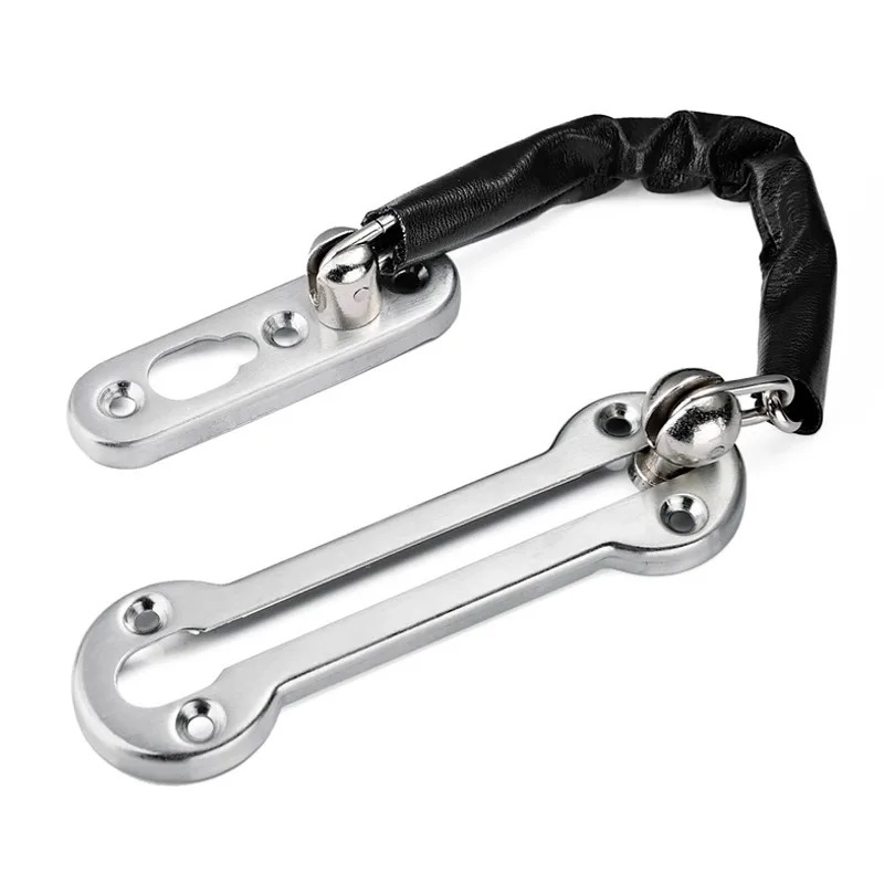Bold and thickened anti-theft security chain door buckle Hotel hotel anti-theft door anti-lock buckle Stainless steel 
Bold and thickened anti-theft security chain door buckle Hotel hotel anti-theft door anti-lock buckle Stainless steel