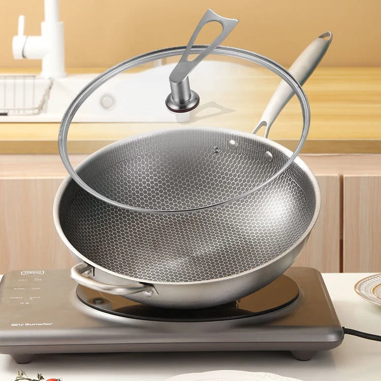 New Product Multifunction Flat Bottom Kitchen Cooking Ware Stainless Steel Non-Stick Frying Pan
New Product Multifunction Flat Bottom Kitchen Cooking Ware Stainless Steel Non-Stick Frying Pan