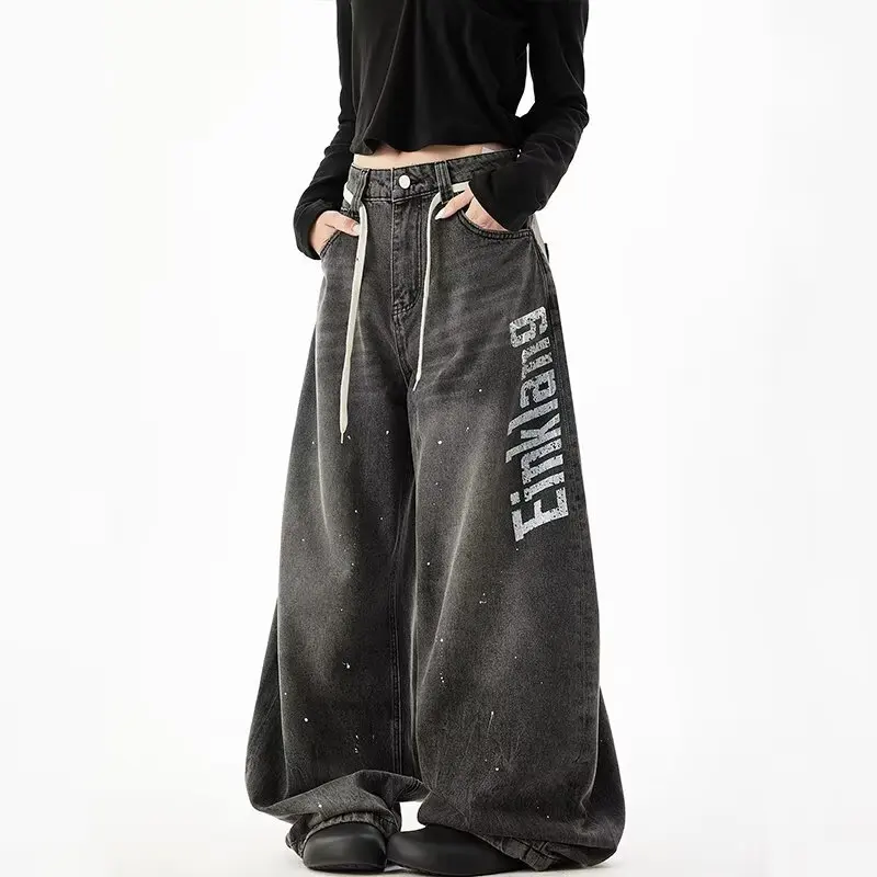 Women's Black Gray Y2k Cargo Jeans Baggy Harajuku 90s Aesthetic Denim Trousers Vintage Jean Pants 2000s Style Trashy Clothes
Women's Black Gray Y2k Cargo Jeans Baggy Harajuku 90s Aesthetic Denim Trousers Vintage Jean Pants 2000s Style Trashy Clothes