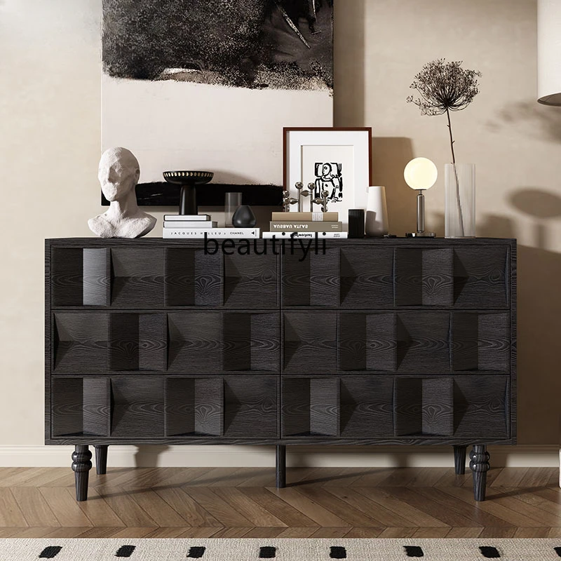 Solid wood dining side cabinet, retro bucket cabinet, living room home entrance cabinet against the wall
Solid wood dining side cabinet, retro bucket cabinet, living room home entrance cabinet against the wall