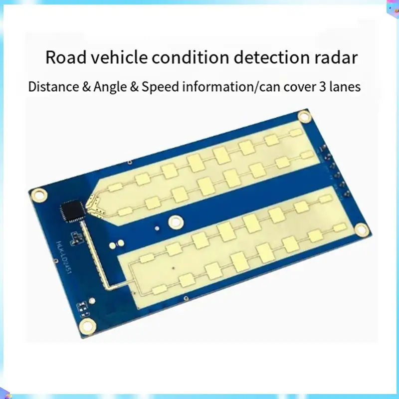 N93R LD2451 24G измерение скорости дальности автомобиля, радар миллиметрового диапазона, модуль датчика контроля состояния автомобиля
N93R LD2451 24G измерение скорости дальности автомобиля, радар миллиметрового диапазона, модуль датчика контроля состояния автомобиля