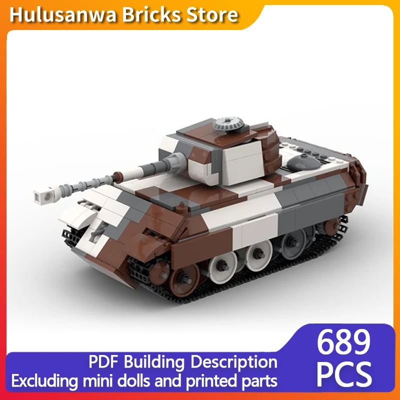 Panther Military Tanks Model MOC Building Bricks War Equipment Modular Technology Gifts Holiday Assemble Children Toys Suit
Panther Military Tanks Model MOC Building Bricks War Equipment Modular Technology Gifts Holiday Assemble Children Toys Suit