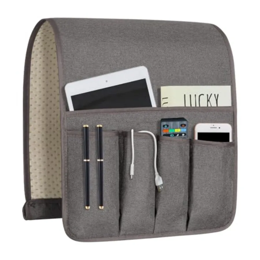 Remote Control Holder Bedside and Armchair and Couch Caddy with Non-Slip Base 5 Pockets Oxford Fabric Bed Desk Storage Pocket f
Remote Control Holder Bedside and Armchair and Couch Caddy with Non-Slip Base 5 Pockets Oxford Fabric Bed Desk Storage Pocket f