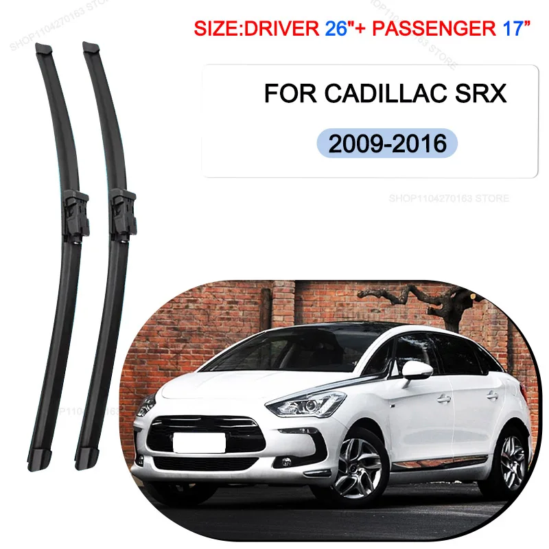Car Wiper Blades For Cadillac SRX 2014-2017 Windshield Windscreen Front Window Blades 26"+17" Car Accessories
Car Wiper Blades For Cadillac SRX 2014-2017 Windshield Windscreen Front Window Blades 26"+17" Car Accessories