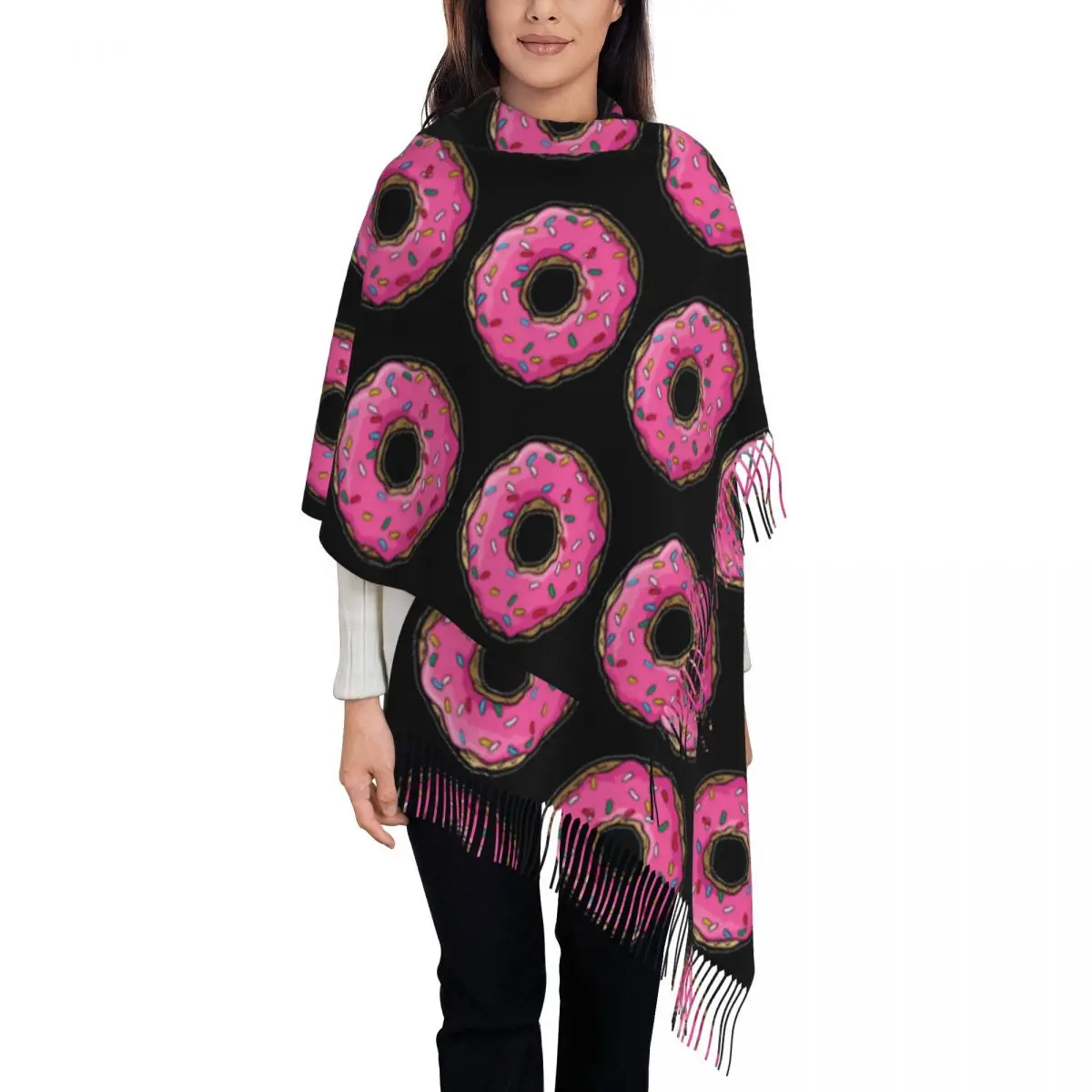 Donut Scarf Tassel Scarves for Women Soft Warm Shawls and Wraps Long Fall Winter Shawl Wrap
Donut Scarf Tassel Scarves for Women Soft Warm Shawls and Wraps Long Fall Winter Shawl Wrap