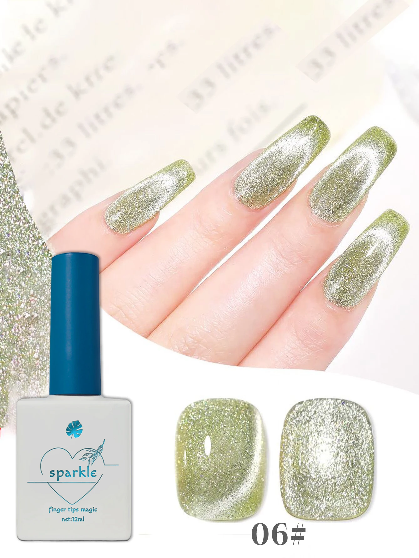 1pcs Platinum Cat's Eye Gel Polish - Magnetic 3D Glitter Nail Art Supplies, 9 Spring Colors with Crystal Shimmer Effect
1pcs Platinum Cat's Eye Gel Polish - Magnetic 3D Glitter Nail Art Supplies, 9 Spring Colors with Crystal Shimmer Effect