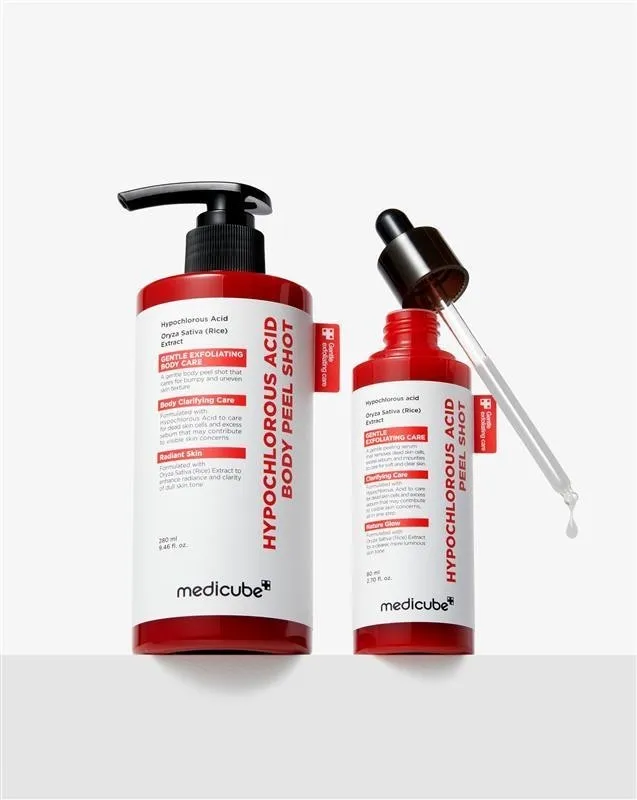 Acid Peel Shot Duo for Face & Body: Acid Facial & Body Peel Shot | Serum Set with Rice Extract, Calming & Texture Refining Care
Acid Peel Shot Duo for Face & Body: Acid Facial & Body Peel Shot | Serum Set with Rice Extract, Calming & Texture Refining Care