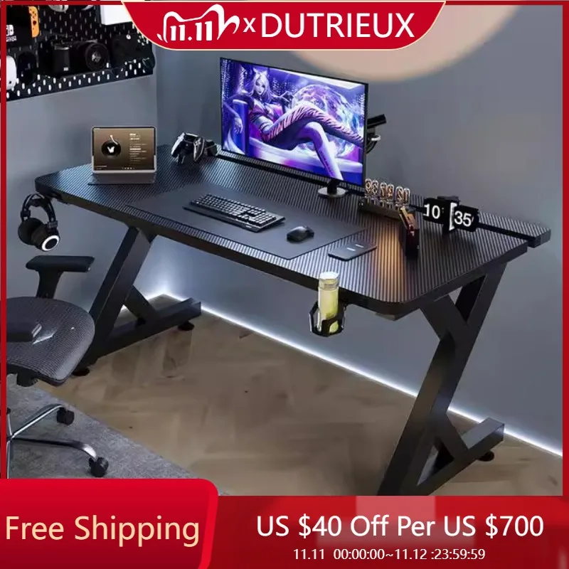 Minimalist Black Computer Desks Design High End Setup Notebook Computer Desks Console Light Luxury Mesas De Computador Furniture
Minimalist Black Computer Desks Design High End Setup Notebook Computer Desks Console Light Luxury Mesas De Computador Furniture