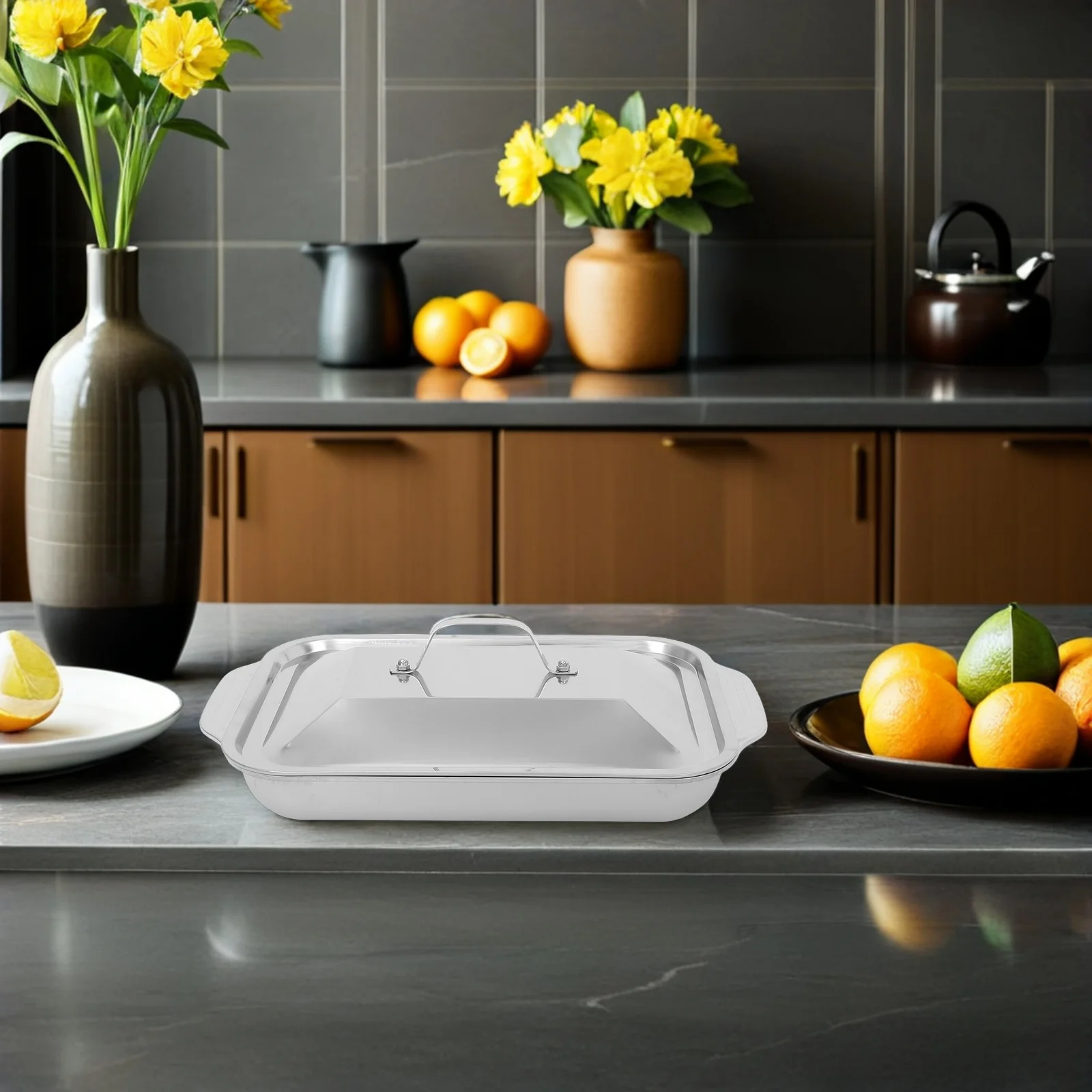 Stainless Steel Fish Roasting Pan 30X20Cm Rectangular Deep Baking Tray For Oven Grilling Steaming Roaster Dish Pan
Stainless Steel Fish Roasting Pan 30X20Cm Rectangular Deep Baking Tray For Oven Grilling Steaming Roaster Dish Pan