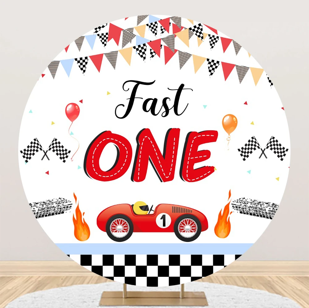 Racing Car Kids Birthday Round Backdrop Cover Fast One Boy 1st First Birthday Party Decor Newborn Circle Background Photoshoot
Racing Car Kids Birthday Round Backdrop Cover Fast One Boy 1st First Birthday Party Decor Newborn Circle Background Photoshoot